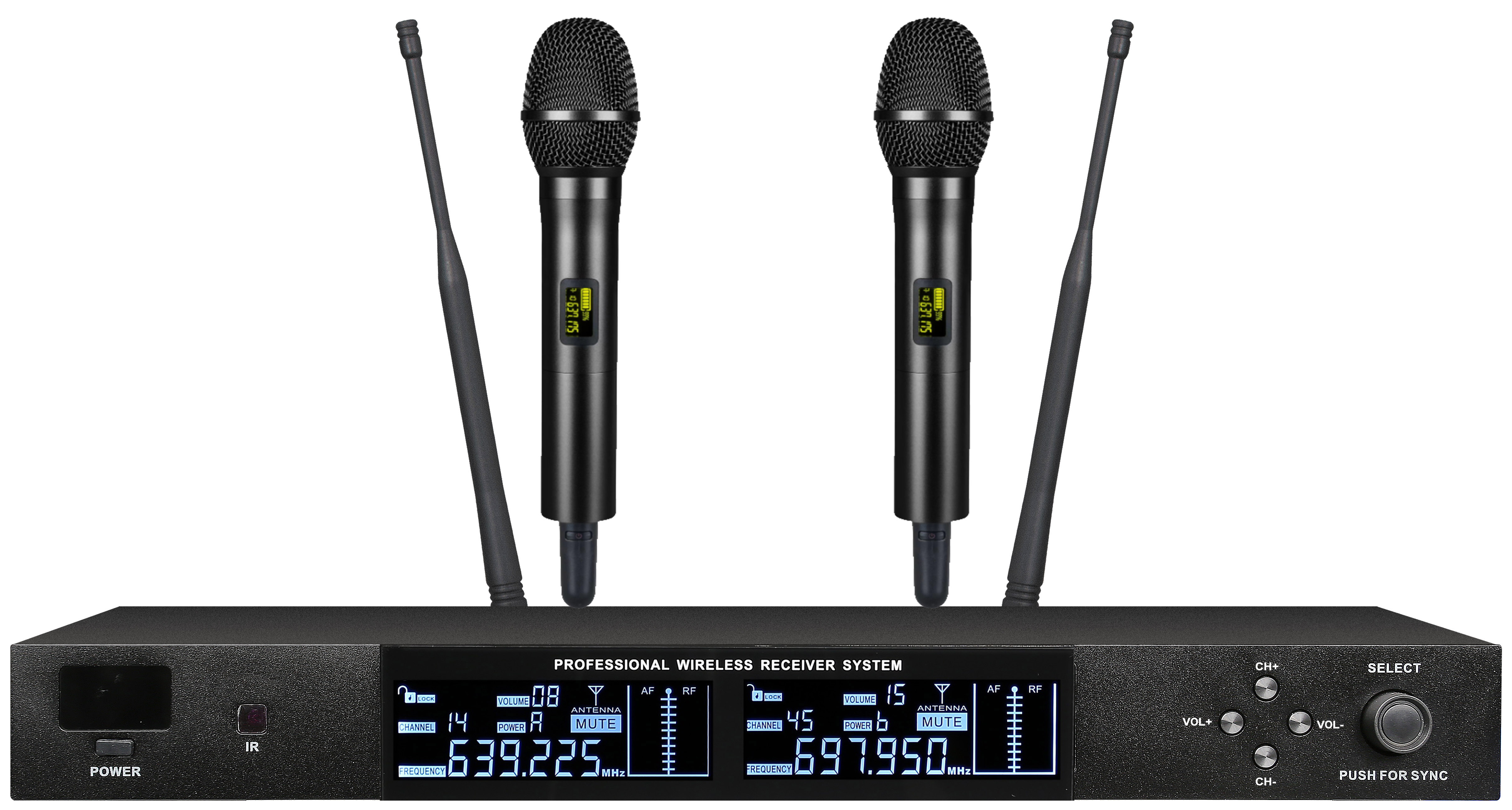 一拖二无线手持话筒(普通）